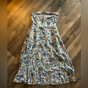 Joie Floral Strapless Dress